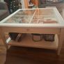 Discontinued ikea glass display coffee table. Image 6