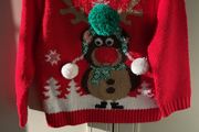 Reindeer Pom Pom  christmas jumper
