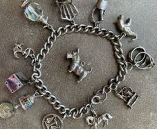 Antique Silver Charm Bracelet