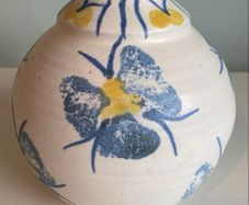 ceramic vase beautiful colours