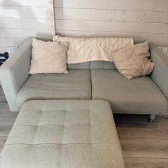 Ikea sofa and footstool