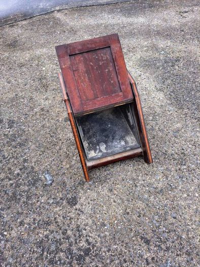Edwardian mahogany coal scuttle