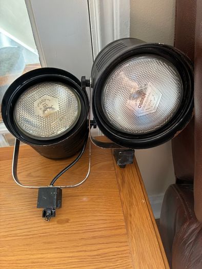 Pair of Vintage industrial Spot Lights