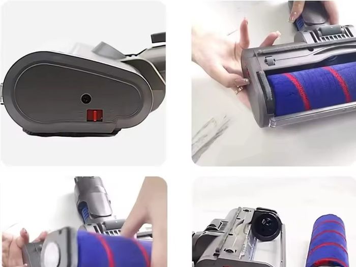 Motorized Floor Brush Head Tool For Dyson V6 DC58 DC59 DC61 DC62 Vacuum Cleaner Soft Sweeper Roller Head Floor Brush Accessories