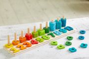 Squirrel Play Wooden Counting Shape Sorter 65 Pieces