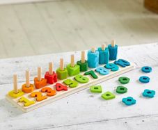 Squirrel Play Wooden Counting Shape Sorter 65 Pieces