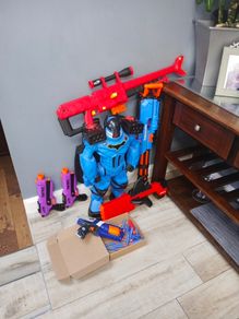 nerf guns and robot
