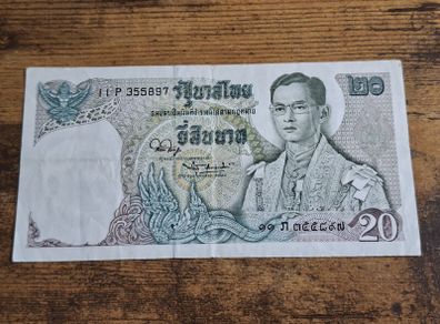 Thailand, 20 Baht banknote, 1971-1981, circulated - free standard postage