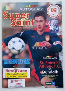 Very Rare 1999 St. Patrick's Athletic v Dundalk - League of Ireland Premier Division Programme