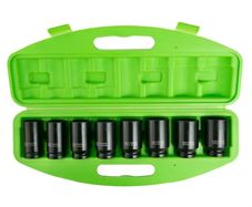 8pc 3/4-Inch DR 6PT Deep Impact Sockets Metric
