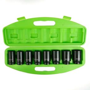8pc 3/4-Inch DR 6PT Deep Impact Sockets Metric