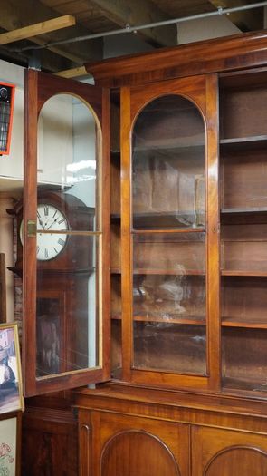 Victorian Mahogany Library Bookcase
