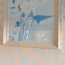 Pair of Large Framed Abstract Botanical Prints 82cm x 82cm Image 3