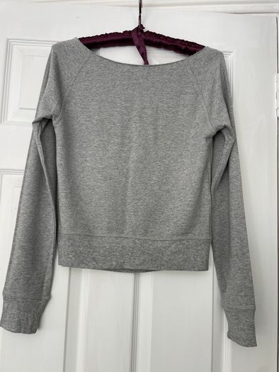 Vintage - Express Grey Sweatshirt - Silver Foil Design (Size S)