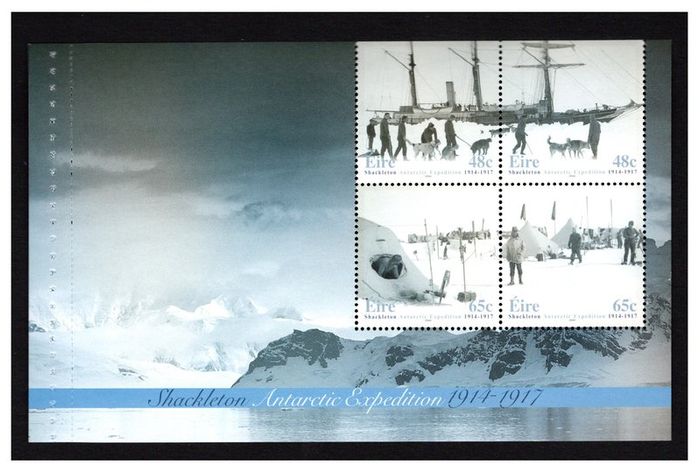 2004 Ireland 90th Anniversary of Shackleton's Antarctic Expedition Booklet Pane (HB148) Mint Never Hinged (MNH)