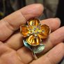 Vintage Brooch Flower Image 5