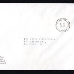1968 Canada 5c Christmas: Soap Stone Carving Commemorative Stamp First Day Cover (FDC)