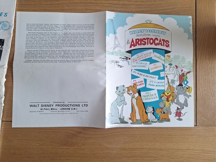 Walt Disneys The Aristocats Press Campaign Book
