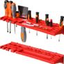 New 58pcs Plastic Wall Mounted Pegboard With Storage Boxes + Hooks Image 3