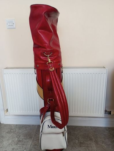 maxfli leather golf bag