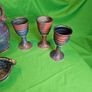 Michael Kennedy Sligo Studio Pottery Set  Large Jug + 6 Goblets + Creamer | Irish Studio Ceramics Image 9