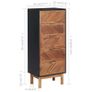 Sideboard 45x32x115 cm Solid Acacia Wood and MDF Image 7