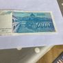 Rare Old Yugoslavia Banknote- 5000 Dinara Image 2