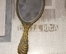 Beautiful Old Brass Vanity Mirror, Postage Available or Collection on all my items,
