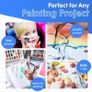 4 All Paint Brushes 12 Set Professional Paint Brush Round Pointed Tip Nylon Hair Artist Acrylic Brush for Acrylic Watercolor Oil Painting Image 5