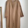 Cos Leather Coat Size Uk 14 Image 3