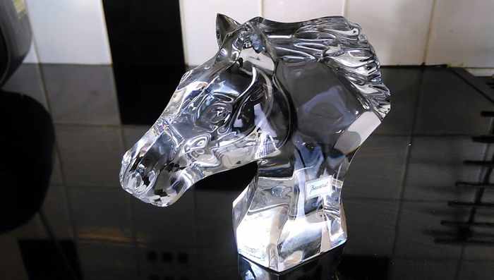 Baccarat crystal Horse figurine