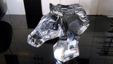 Baccarat crystal Horse figurine