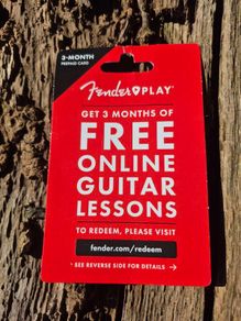 Fender Play 3 Month Subscription Prepaid Card