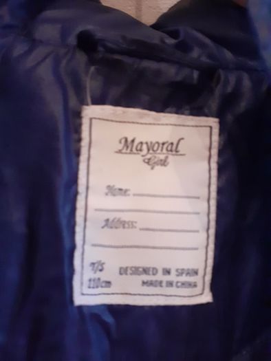 girls navy mayoral designer coat