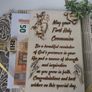 Communion card, wooden openwork for First Holy Communion, Baptism or Wedding, woodenengraved Card Image 10