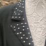 Vintage 90s 00s Frank Usher black diamonte longline blazer Image 3