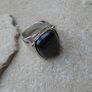 Chunky Ring, Costume jewellery, Size J, Navy ring, Image 2