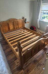 Antique Pine Bed Frame