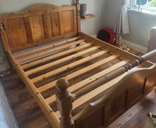 Antique Pine Bed Frame
