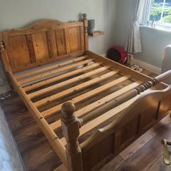 Antique Pine Bed Frame