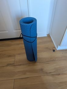 Blue yoga mat - 183cm x 61cm
