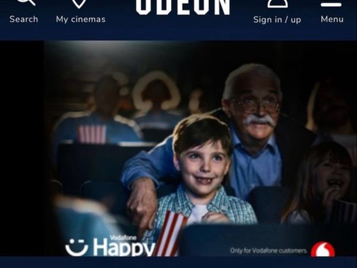 4 ODEON cinema tickets