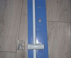 Brand New Croydex White Adjustable Riser Rail With Fixtures To Hold A Shower Set