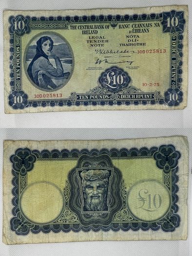 Irish Bank Note - Lady Lavery - 2 Available