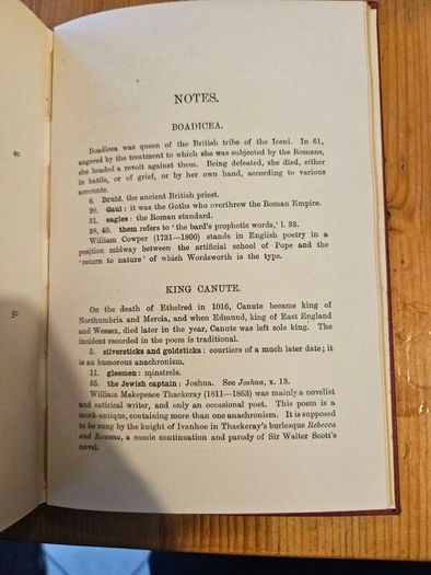 Historical Ballads. Ballads And Poems. Edited By Frank Sidewick. 1907 3rd Edition Hardback In Good Condition.  See Photos For Same.