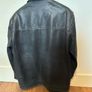 Mens Leather Jacket Black XXL Image 3