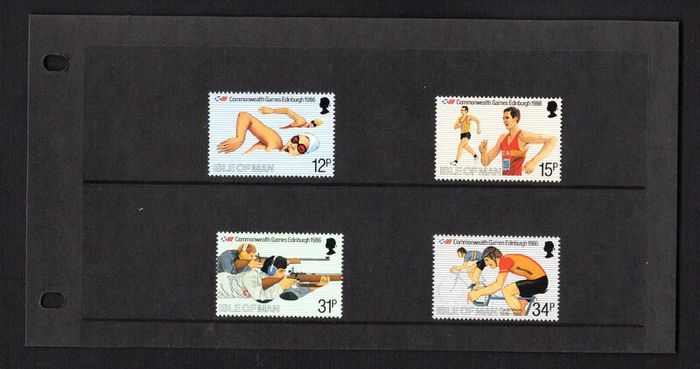 1986 Isle of Man Commonwealth Games Edinburgh Commemorative Stamp Presentation Pack