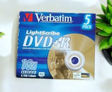 Verbatim 5-Pack Lightscribe DVD+R 16x Certified RW