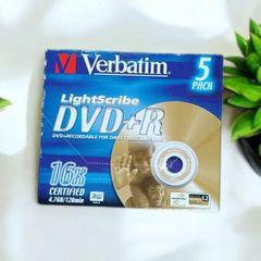 Verbatim 5-Pack Lightscribe DVD+R 16x Certified RW