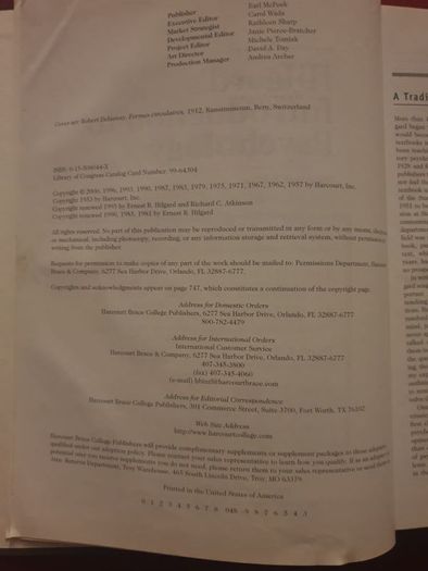 hilgards introduction to psychology  13th editions
